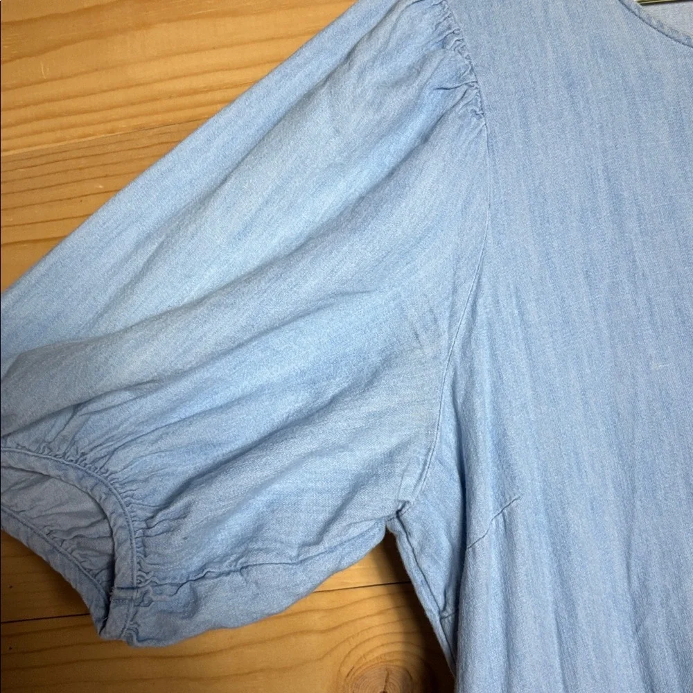 Old Navy tiered chambray denim dress - Picture 7 of 10